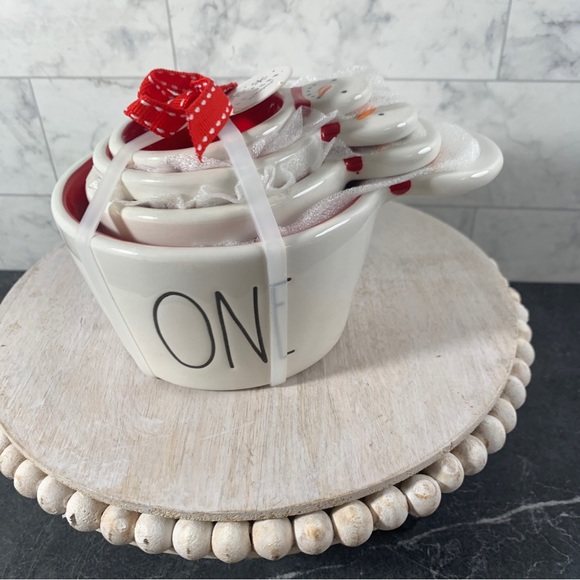 NEW Rae Dunn Snowman Handle Christmas Holiday Measuring Cups New Release 2023 - Picture 2 of 5